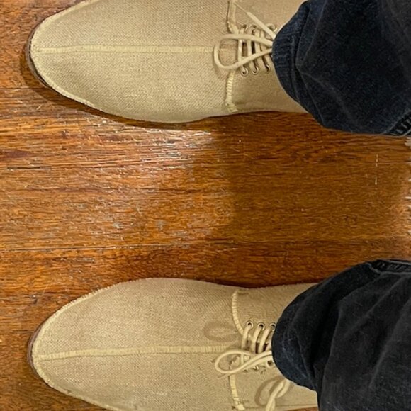 OBELINE MENS LINEN SHOES FOR SPRING THRU FALL SIZE 40 main image 5